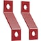 Ekena Millwork Premium Z-Brackets for Barn Door Track (set of 2), Regal Red GB6001TZRR - alternate 4